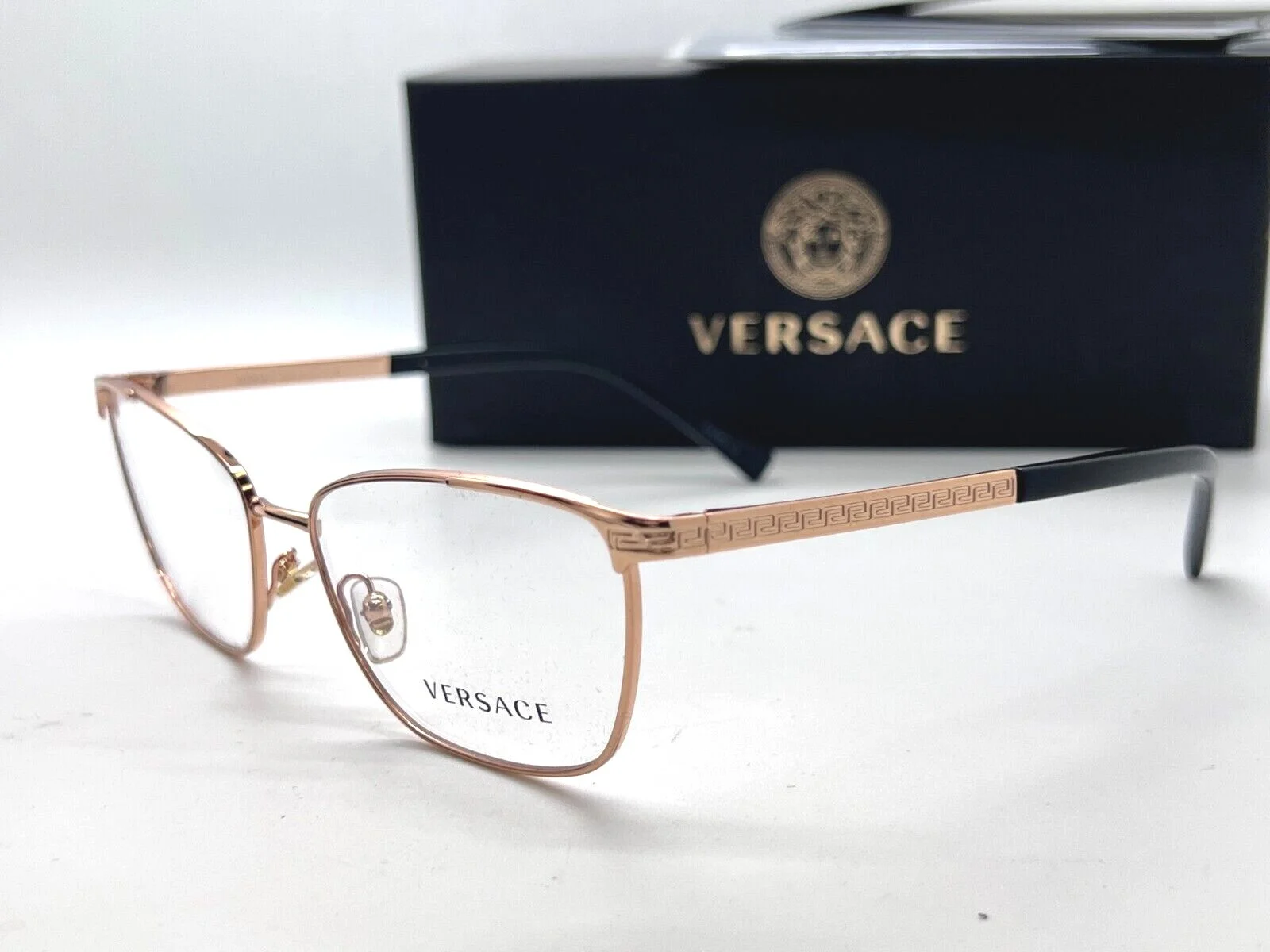 Authentic Versace Eyeglasses MOD. 1262 1412 ROSE GOLD Frame 54-16-140MM NIB 3