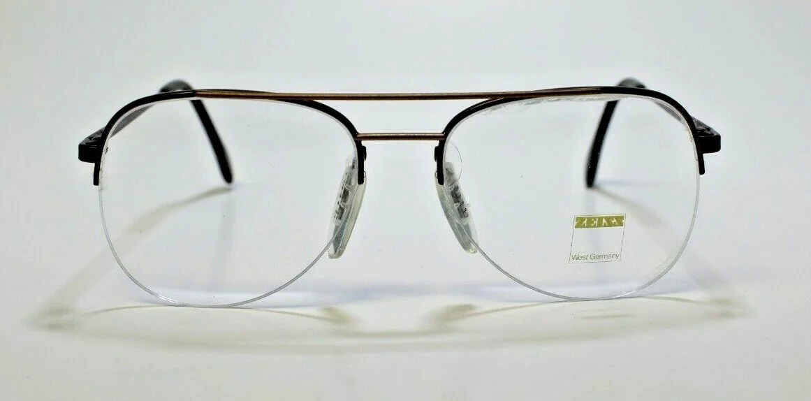 AUTHENTIC ZEISS WEST GERMANY 5961 2538 BURGUNDY EYEGLASSES FRAME 53-17-135 2