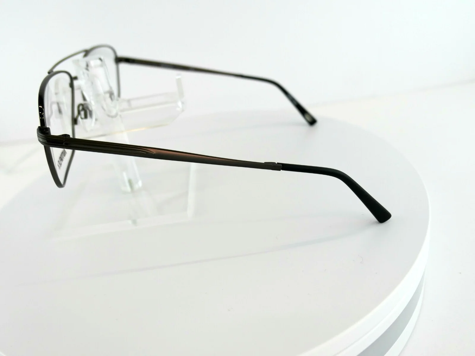 AUTOFLEX 100 (033) GUNMETAL 57-17-145 XL FIT MEMORY TITANIUM Eyeglass Frames 3