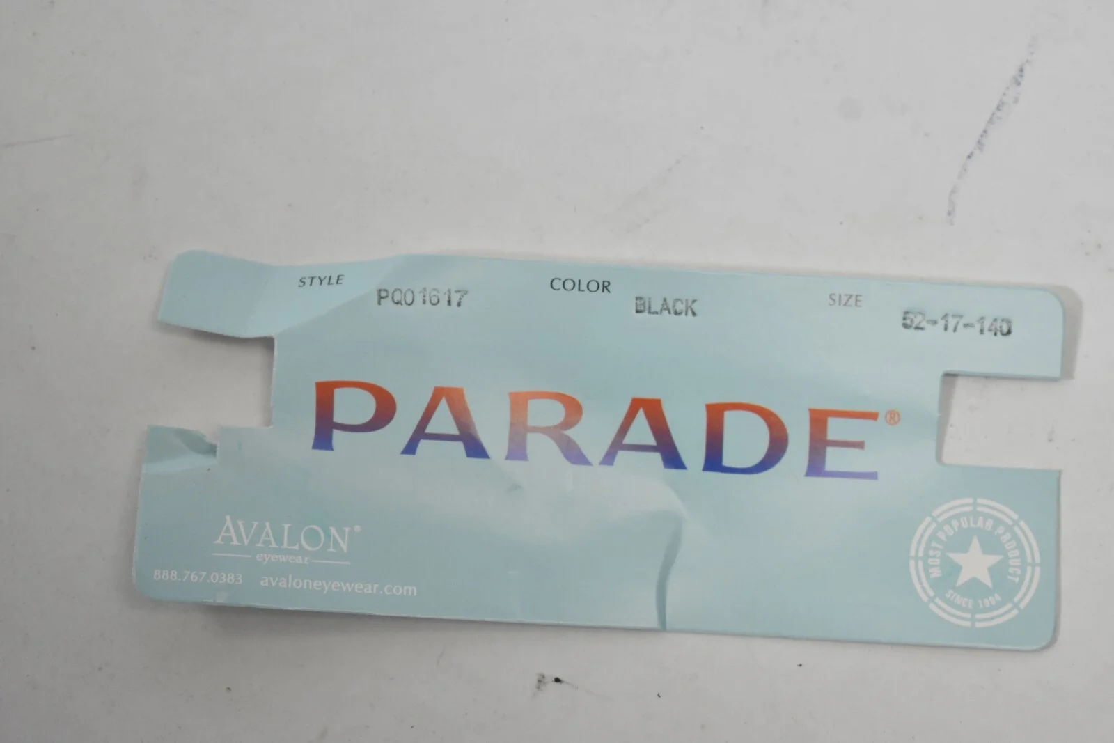 Avalon Eyewear Parade Black Frame eyeglasses Eyewear 54-19-145 1638 Blank Lens 4