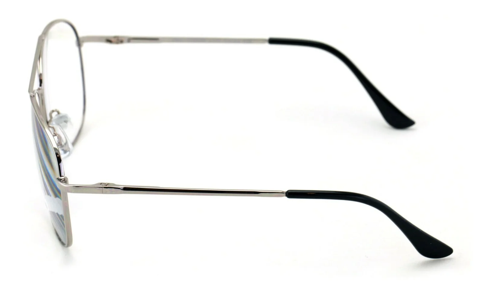 Aviator Progressive Clear Lens No Line Reading Glasses Tri-Focal Reader Spring 2