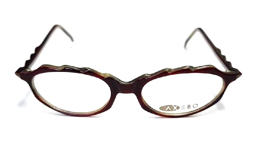 Axebo Nadia SMALL Burgundy Girls Oval Eyeglasses Frames France 48-18 New 2