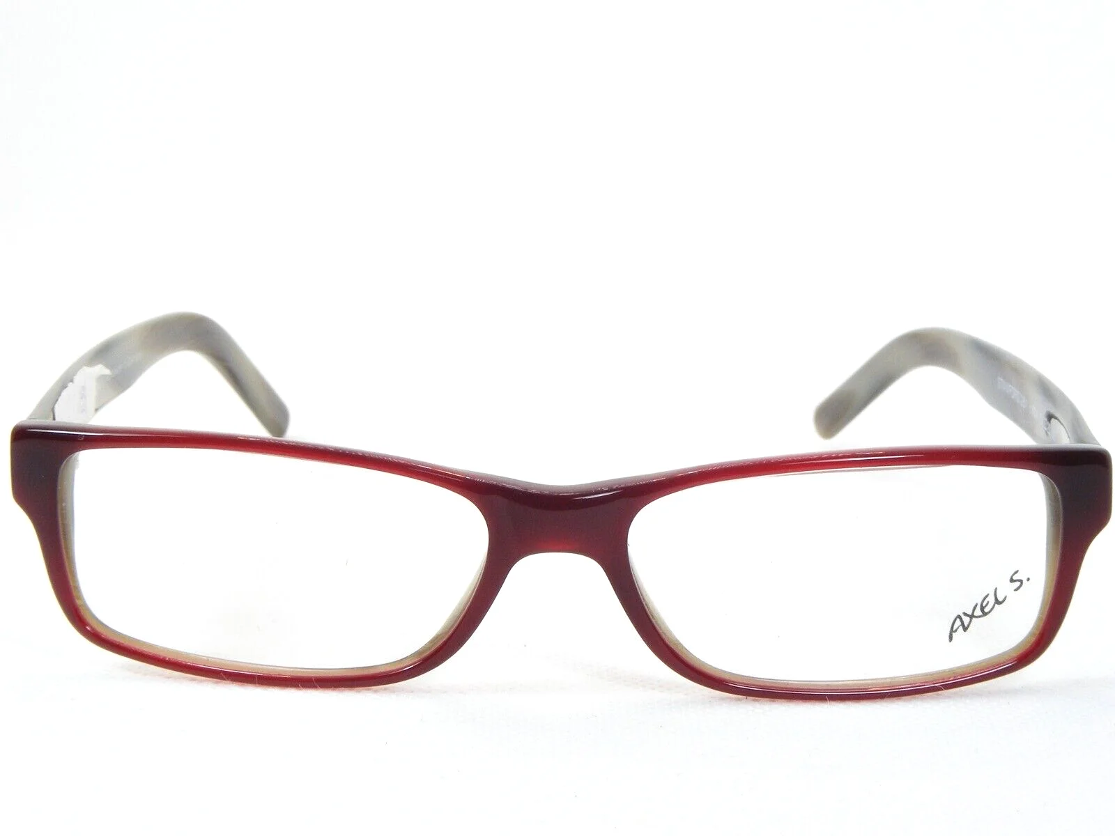 AXEL S. STANFORD 261 804 BURGUNDY /HORN EYEGLASSES GLASSES FRAME 54-20-145mm 2