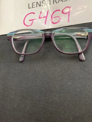 B.U.M. Equipment GUNMETAL EYEGLASSES GLASSES METAL FRAME Curious Teal Plum G469 2