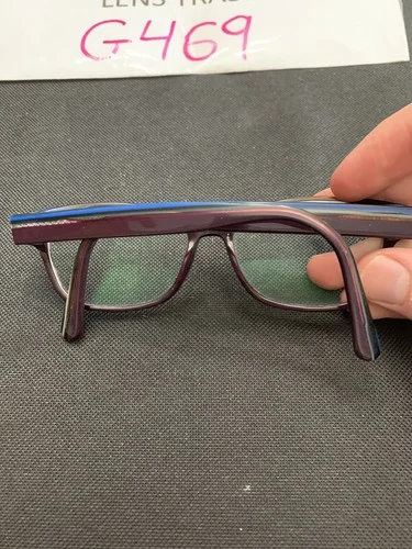 B.U.M. Equipment GUNMETAL EYEGLASSES GLASSES METAL FRAME Curious Teal Plum G469 3