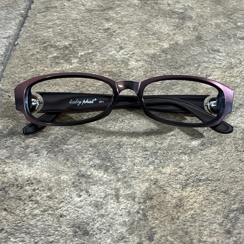 Baby Phat 211 BLKBR Blackberry Women’s Rectangle Eyeglasses Frames 51-13-135mm