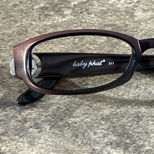 Baby Phat 211 BLKBR Blackberry Women’s Rectangle Eyeglasses Frames 51-13-135mm 2