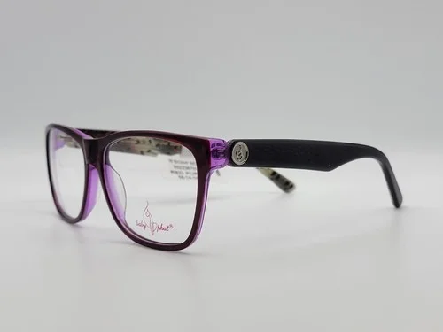 Baby Phatt BV244 Womens Red Pro Red Purple Eyeglass Frames 56-14-140 3