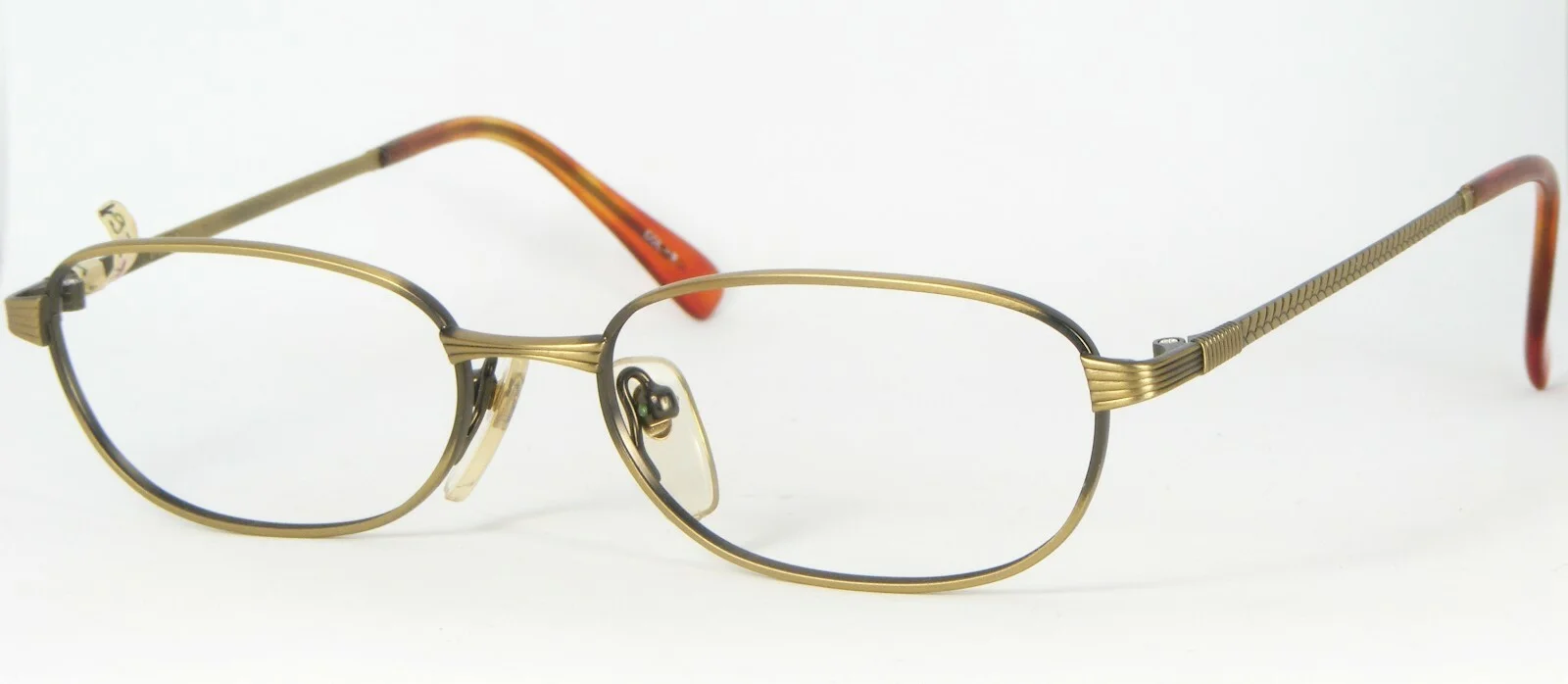 BADA Los Angeles BL870 COL-9 ANTIQUE GOLD EYEGLASSES FRAME 53-16-135mm (NOTES)