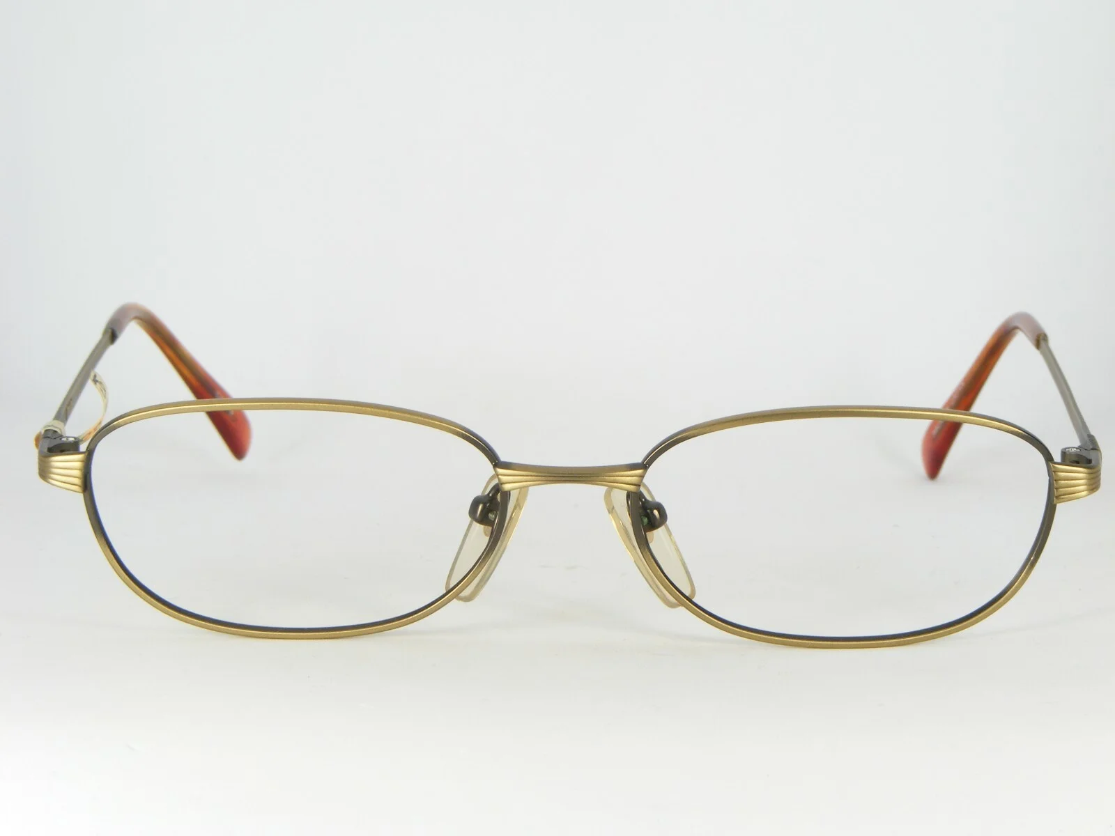 BADA Los Angeles BL870 COL-9 ANTIQUE GOLD EYEGLASSES FRAME 53-16-135mm (NOTES) 2