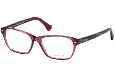 Balenciaga BA5020 BAL5020 081 Transparent Purple Eyeglasses Frame 54-15-140 5020