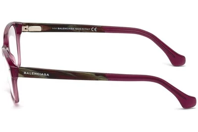 Balenciaga BA5020 BAL5020 081 Transparent Purple Eyeglasses Frame 54-15-140 5020 2