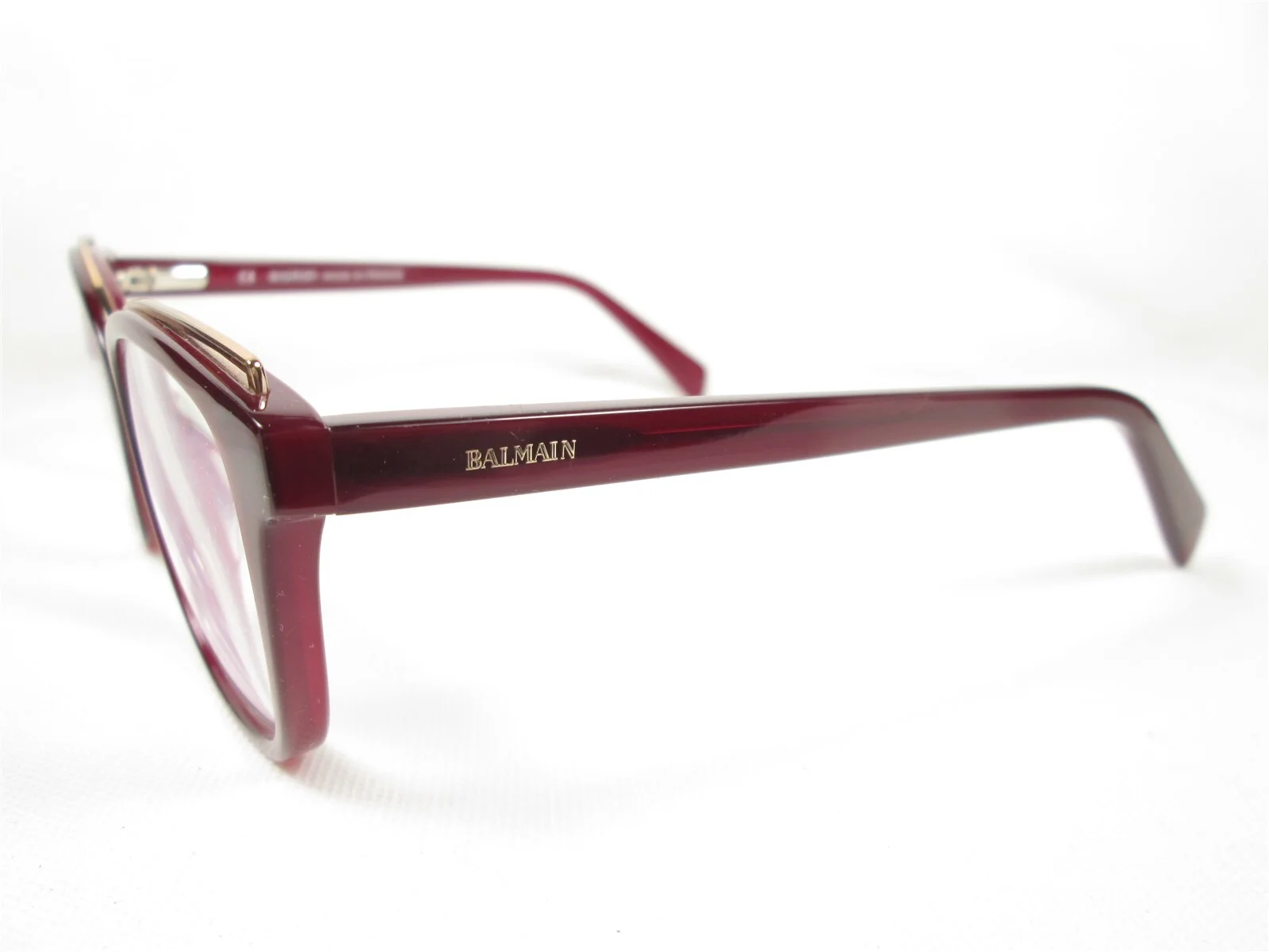 Balmain France BL1083 C03 Burgundy 140 51/18 Designer Eyeglass Frames Glasses 2
