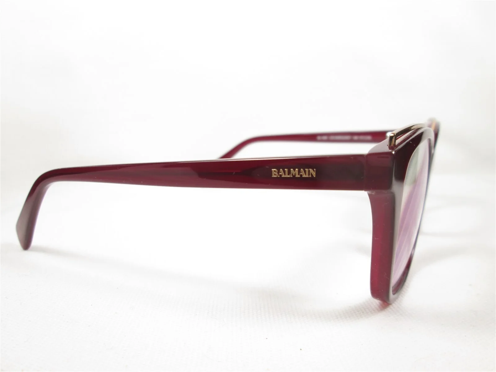 Balmain France BL1083 C03 Burgundy 140 51/18 Designer Eyeglass Frames Glasses 3