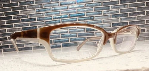 Banana Republic Eyeglass Frames Allegra OJXY Rectangular Lens Brown & Clear 2