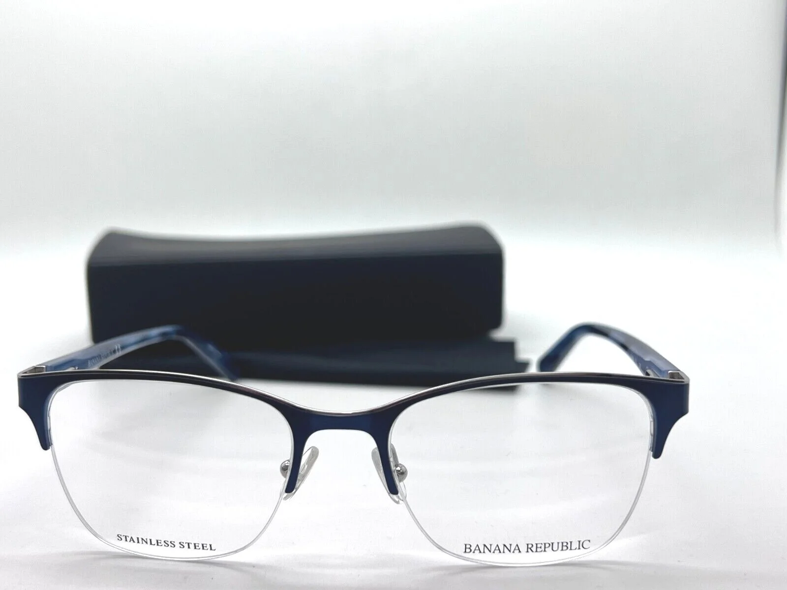 Banana Republic Eyeglasses FAWN FLL MATTE BLUE 51-18-130MM STAINLESS STEEL 2