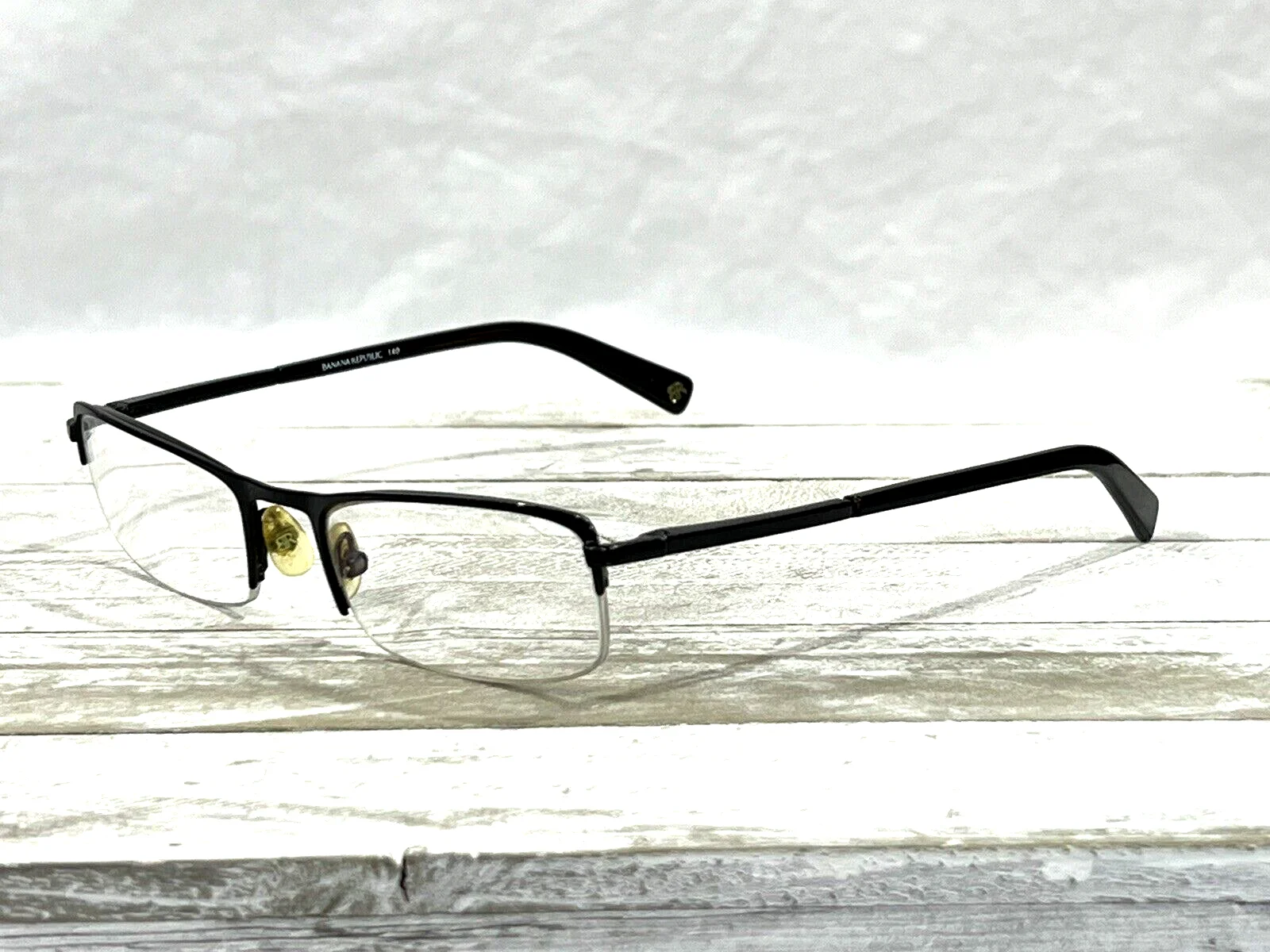 Banana Republic Jeremey Mens Half Rim Eyeglass Frames Black 51▯19-140