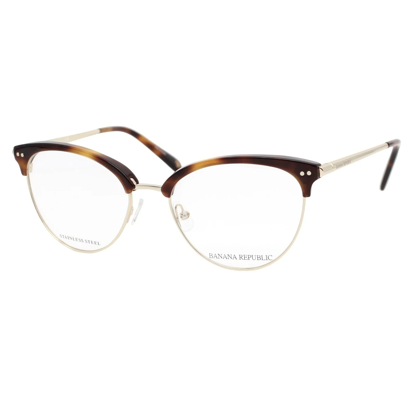 Banana Republic Loraine 0WR9 Gold Brown Havana Womens Eyeglasses 53-19-140 WCase