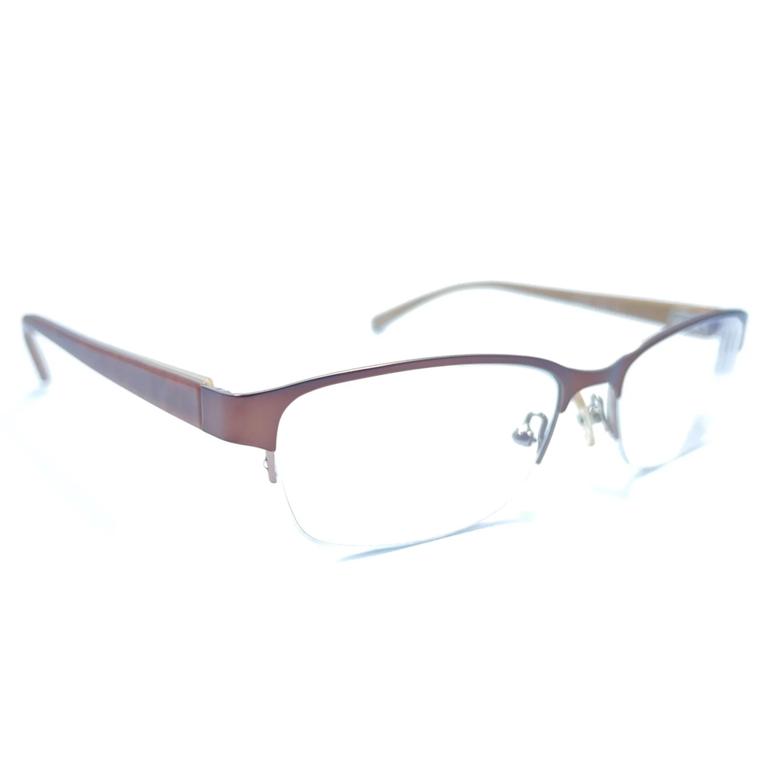 Banana Republic Nanette 0PSE Brown Eyeglasses Frame 53-17-135 Half Rim Eyewear