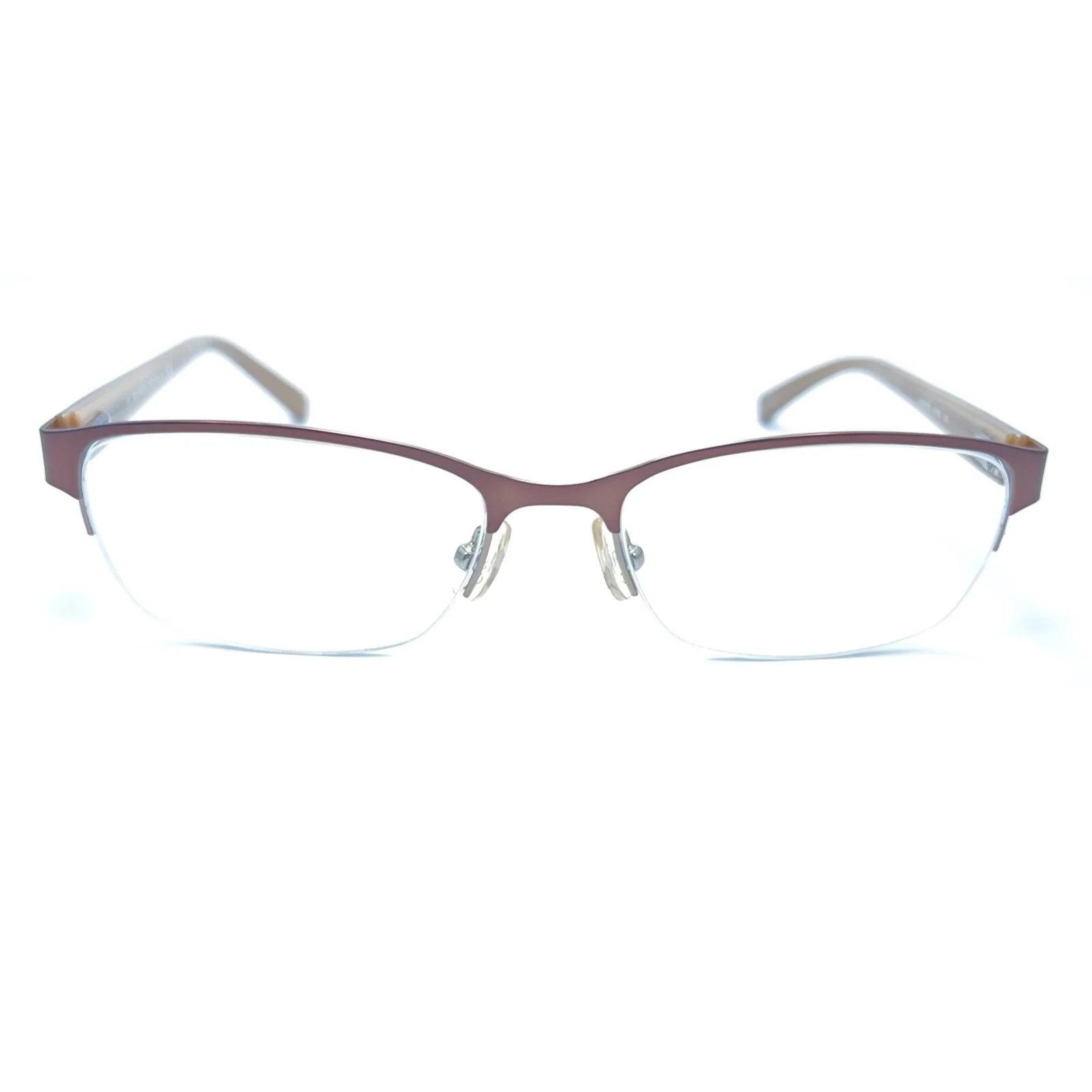 Banana Republic Nanette 0PSE Brown Eyeglasses Frame 53-17-135 Half Rim Eyewear 3