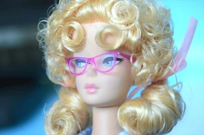 Barbie Doll Eyeglasses Glasses Pink Color Doll Accessory Handmade 2