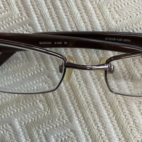 BARON Cute 5155 Brown Circle 51 16 138 Rectangular Eyeglasses Frames 3