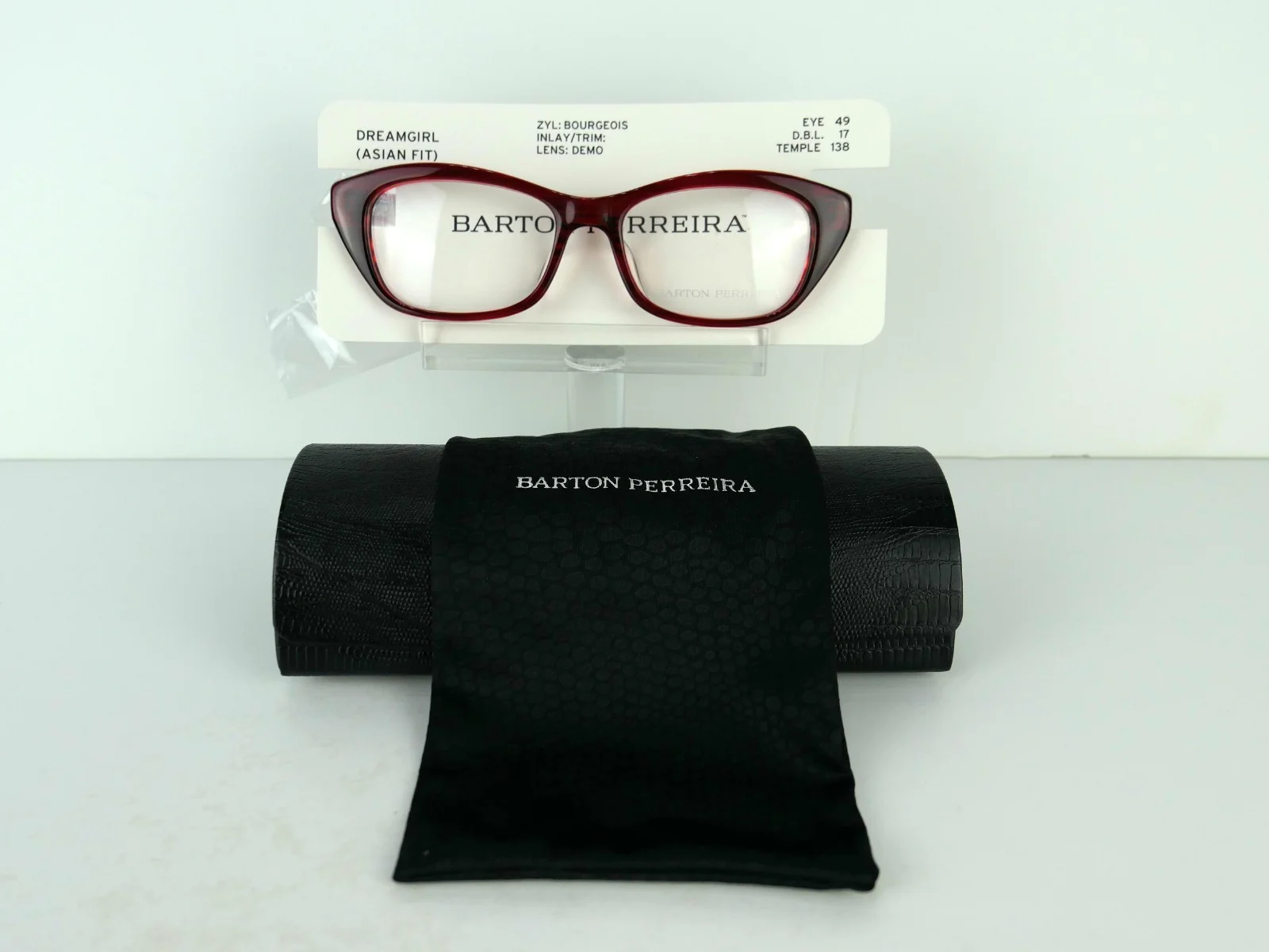 Barton Perreira Dream Girl (BOU) Bourgeois ASIAN FIT 49 x 17 Eyeglass Frames