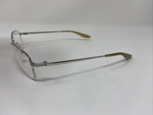 Barton Perreira Eyeglasses Frame NEWTON SILVER 52-17-145 Half Rimless Metal BS22 2