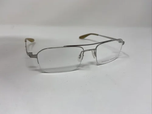 Barton Perreira Eyeglasses Frame NEWTON SILVER 52-17-145 Half Rimless Metal BS22 4
