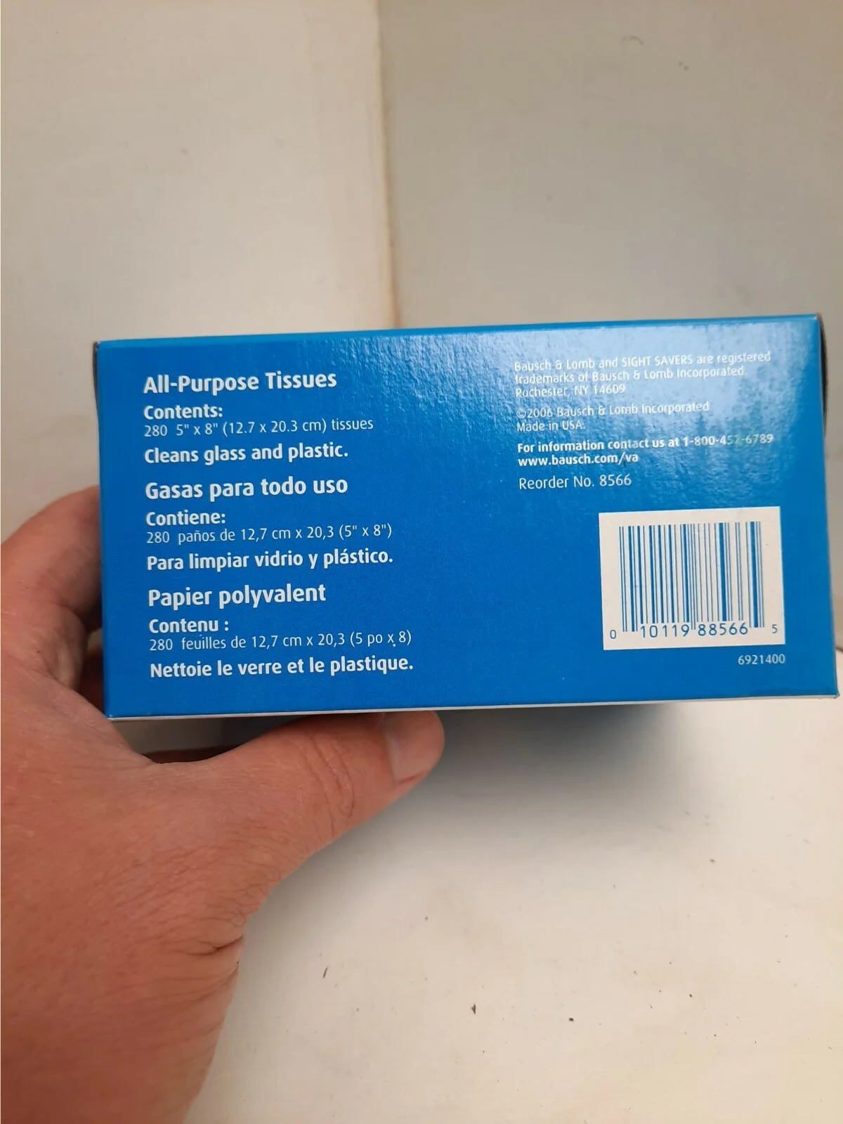 bausch lomb all purpose tissues sight savers 280 tissues #11439 2