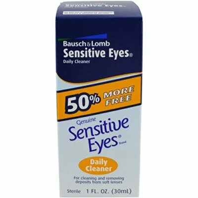Bausch & Lomb Sensitive Eyes Daily Cleaner Drops Soft Contact Lens Sterile 1ct