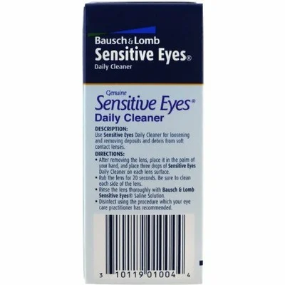 Bausch & Lomb Sensitive Eyes Daily Cleaner Drops Soft Contact Lens Sterile 1ct 2