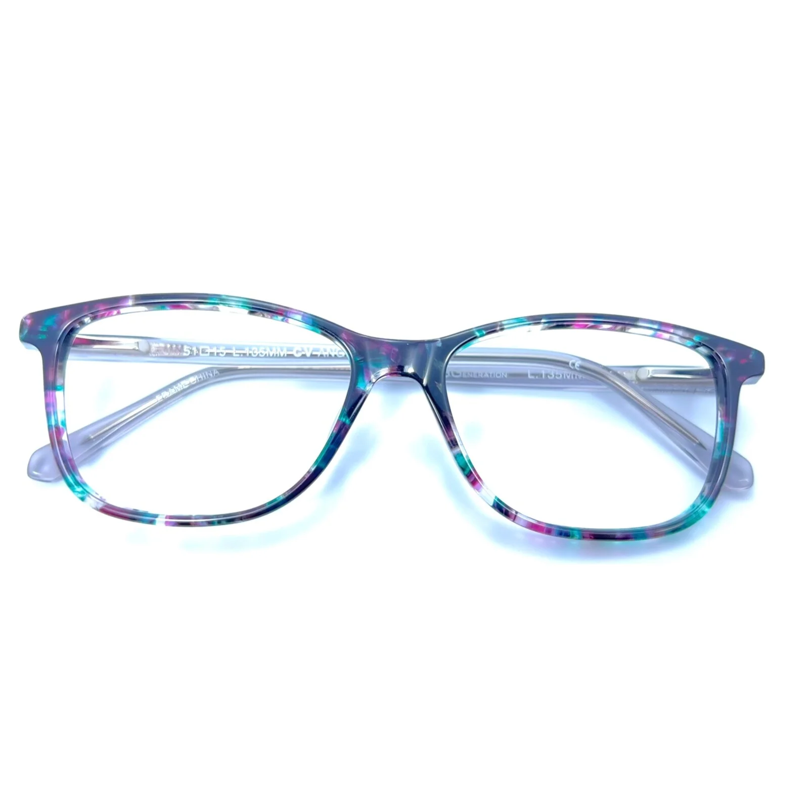 BCBG Generation Angel Black Multi Confetti Eyeglasses Frame 51-15-135 Eyewear 2