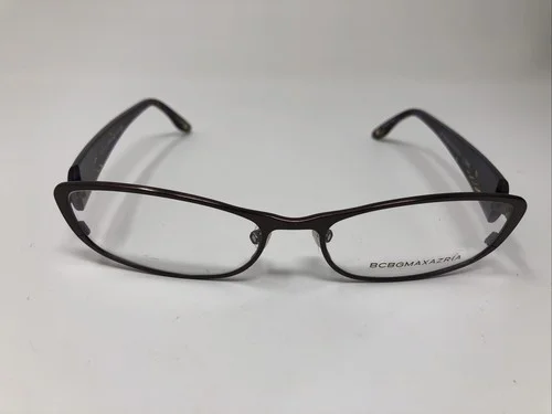 BCBG MAXAZRIA EYEGLASSES FRAME MAE BRO BROWN PURPLE 54-16-135 FULL RIM GQ73