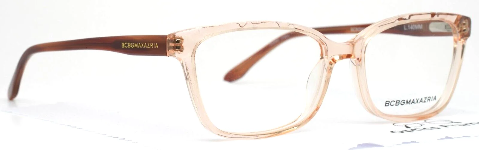 BCBG MAXAZRIA Nessa Blush Womens Rectangle Full Rim Eyeglasses 54-16-140 B:36 3