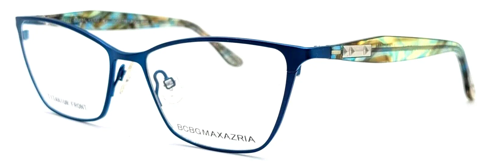 BCBG MAXAZRIA - ROSETTE 52/15/130 - AQUA BLUE - NEW Authentic WOMEN EYEGLASSES
