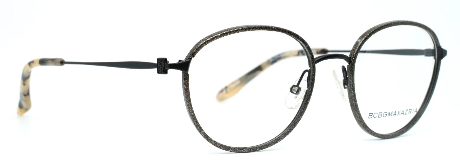 BCBGMAXAZRIA Adelina Black Womens Round Full Rim Eyeglasses 49-18-135 B:41 3