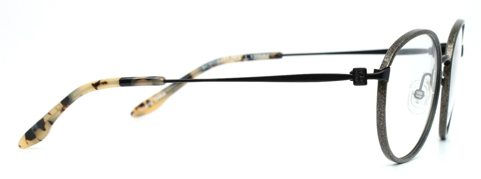 BCBGMAXAZRIA Adelina Black Womens Round Full Rim Eyeglasses 49-18-135 B:41 4