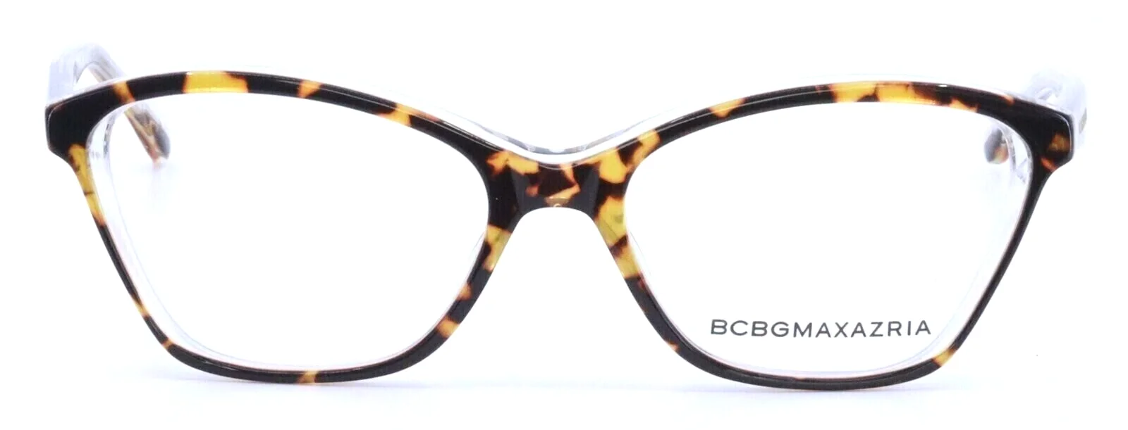 BCBGMAXAZRIA CLEO Tortoise Laminate Cat Eye Womens Full Rim Eyeglasses 51-16-135 2