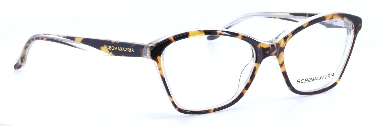 BCBGMAXAZRIA CLEO Tortoise Laminate Cat Eye Womens Full Rim Eyeglasses 51-16-135 3