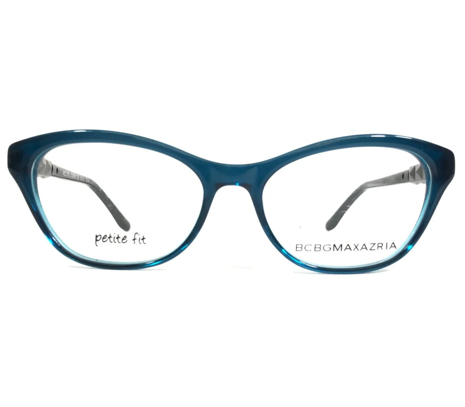 BCBGMAXAZRIA Eyeglasses Frames MILA TEAL LAMINATE Black Grey Blue 48-15-130