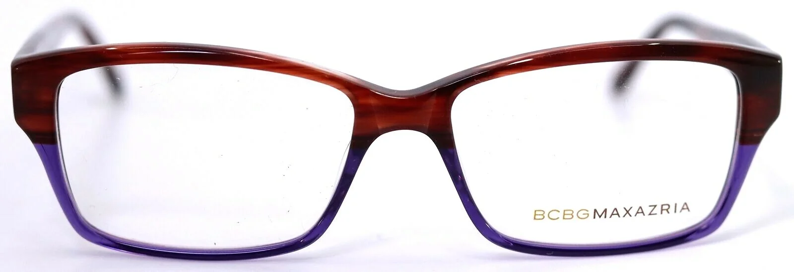 BCBGMAXAZRIA FEDERICA Raisin Purple Fade Rectangular Womens Eyeglasses 53-15-140 3
