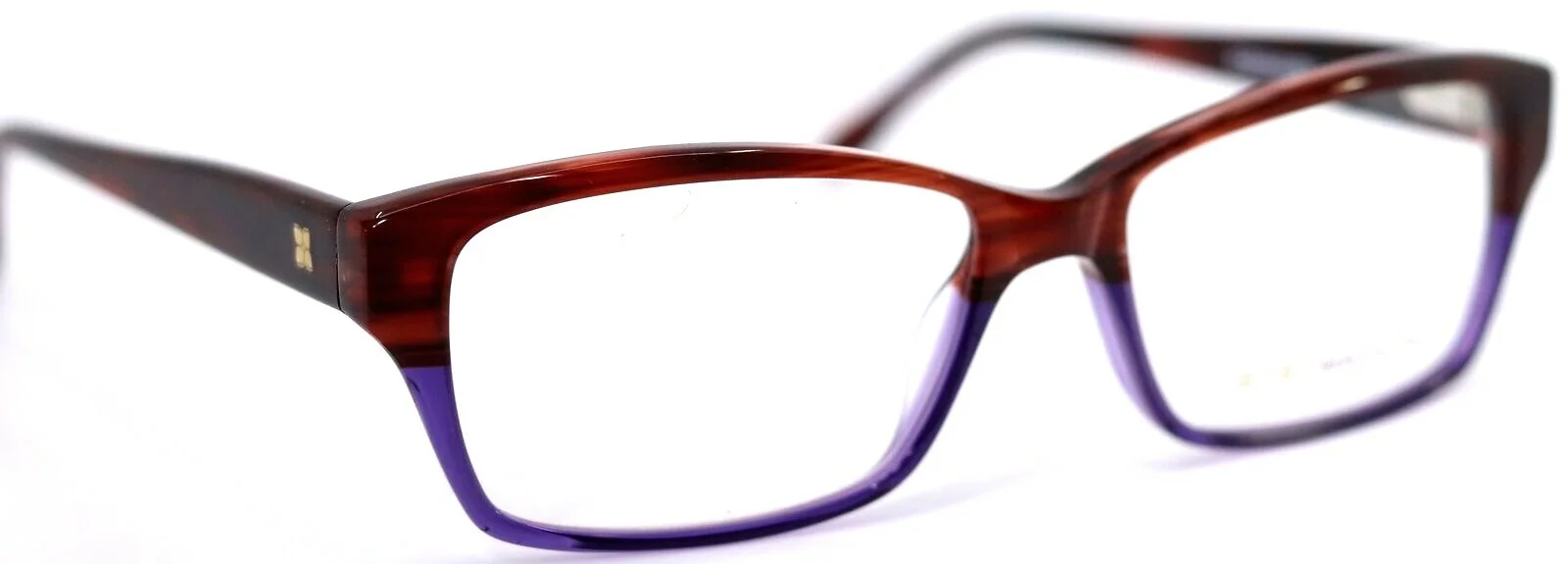BCBGMAXAZRIA FEDERICA Raisin Purple Fade Rectangular Womens Eyeglasses 53-15-140 4