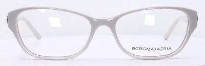 Bcbgmaxazria KASIA Almond White Cat Eye Womens Eyeglasses Frames 54-16-140 2