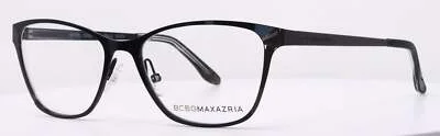 Bcbgmaxazria ORALIE Black Womens Cat Eye Full Rim Eyeglasses 52-16-135