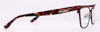 Bcbgmaxazria ROSETTE Red Crimson Womens Cat Eye Titanium Eyeglasses 52-15-130 4