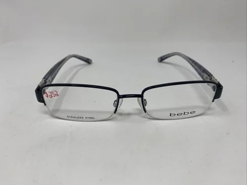 BEBE BB 5061 001 JET BLACK 51/17/130 FLEX HINGE EYEGLASSES FRAME GQ53