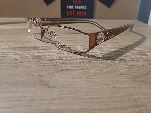 Bebe BB5035 003 (Topaz) Cute As A Button Eyeglasses Frames 51-16-135 RARE Find