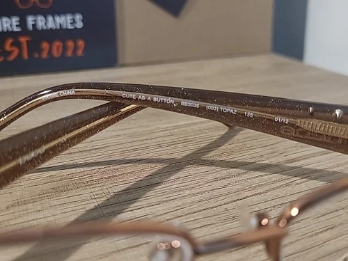 Bebe BB5035 003 (Topaz) Cute As A Button Eyeglasses Frames 51-16-135 RARE Find 3