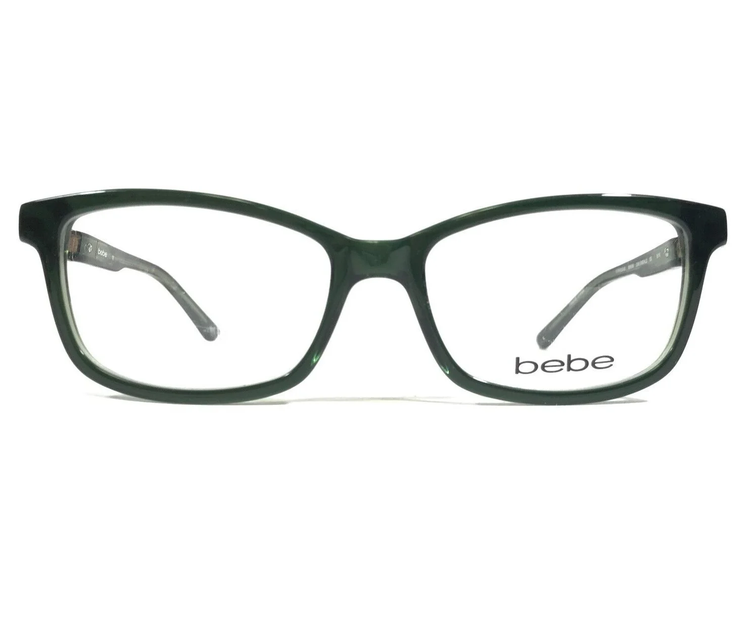 Bebe BB5058 GORGEOUS 324 EMERALD Eyeglasses Frames Green Square 52-16-135